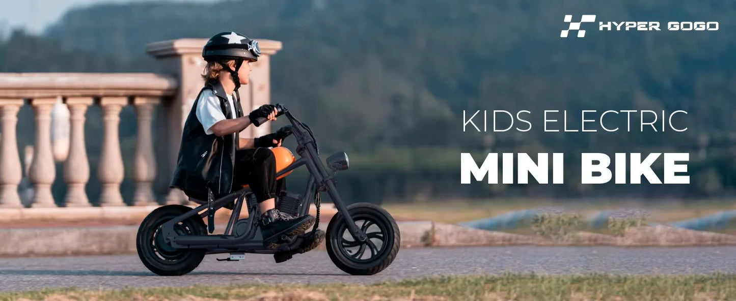 CHALLENGER12 Electric Motorbike for Children 160W 24V 5.2Ah Kids' Electric Motorcycle 12*3 Inch Tire Mini Electric Bike