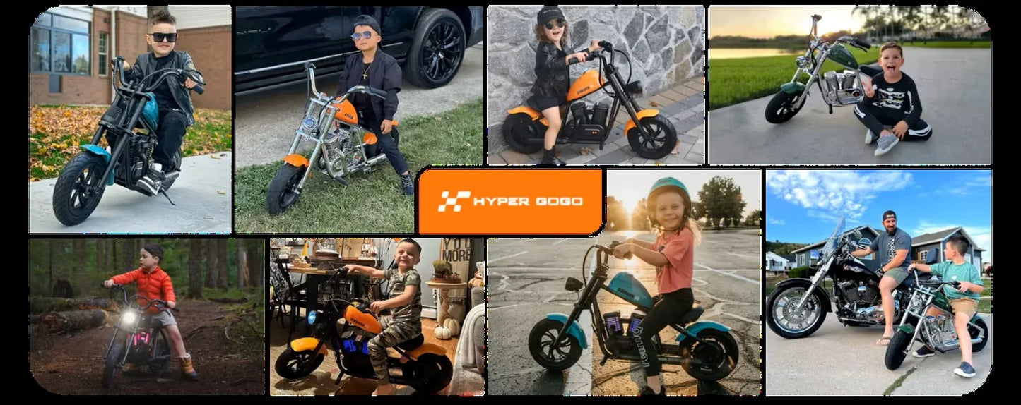 CHALLENGER12 Electric Motorbike for Children 160W 24V 5.2Ah Kids' Electric Motorcycle 12*3 Inch Tire Mini Electric Bike