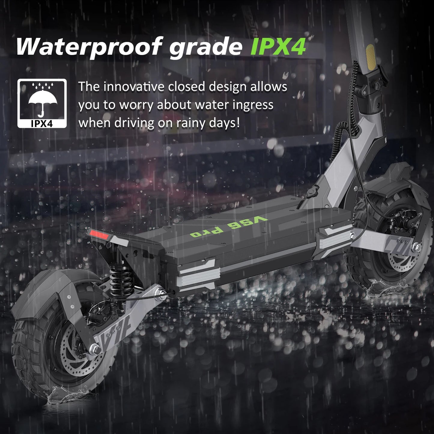 Fashionable VIPCOO VS6 PRO Dual Motor Electric Scooter Long Range 20.8AH Available in UK EU US Warehouses