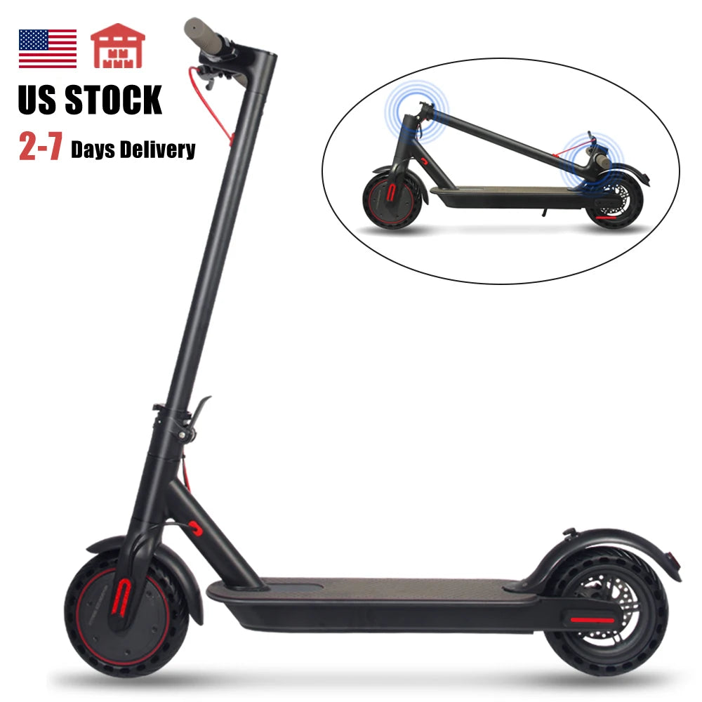 Wholesale 36V 350W 10.4Ah Long Range Folding E Scooter Us Warehouse 8.5 Inch 25 Kmh Adults Foldable Electric Scooter