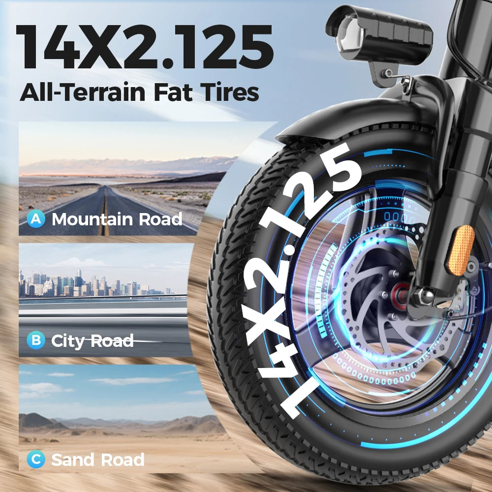 UPlee GS3 Electric Bike 48V 15AH 250W Motor Electric Bicycle 20KM/H Max Speed Motorcycle Style E-bike
