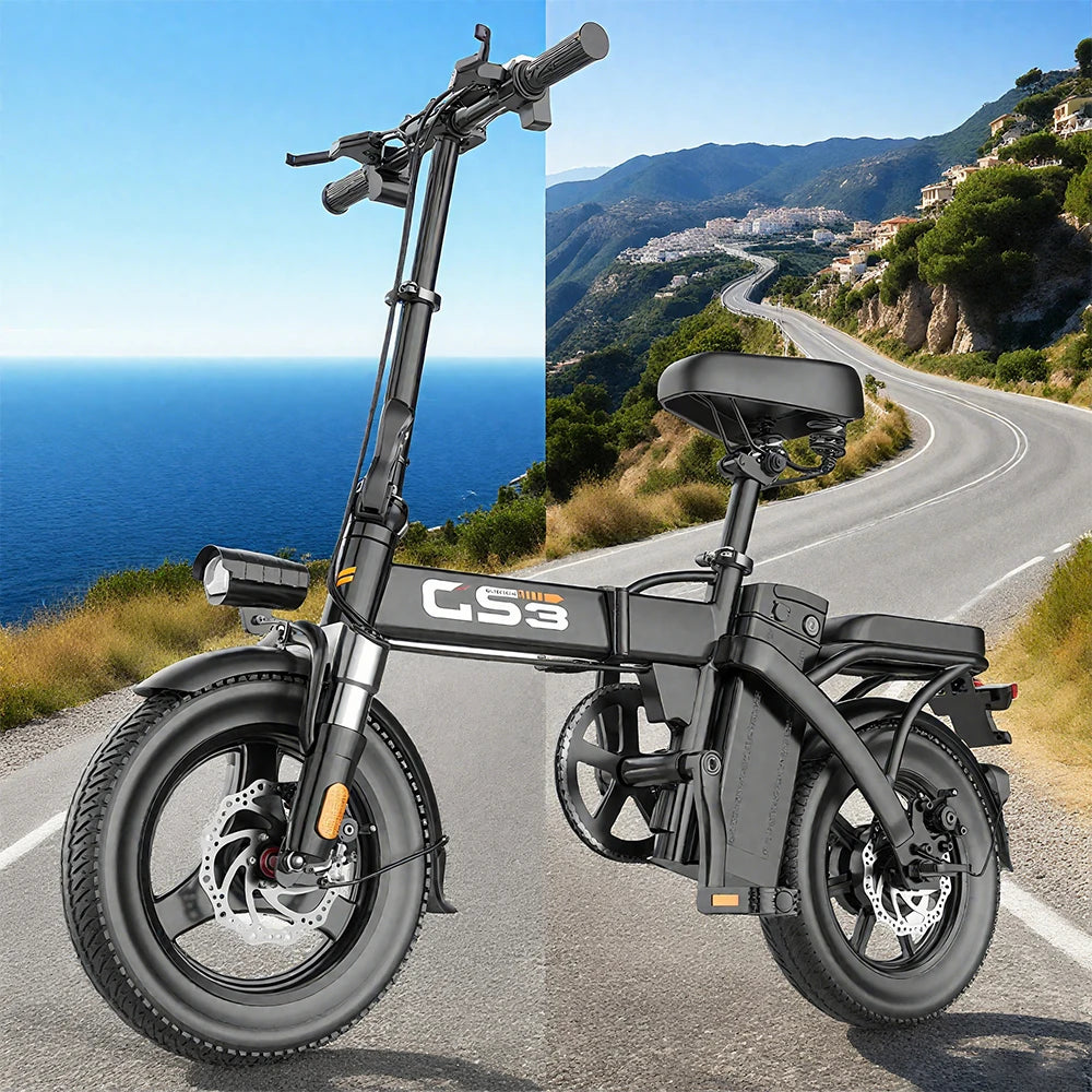 UPlee GS3 Electric Bike 48V 15AH 250W Motor Electric Bicycle 20KM/H Max Speed Motorcycle Style E-bike